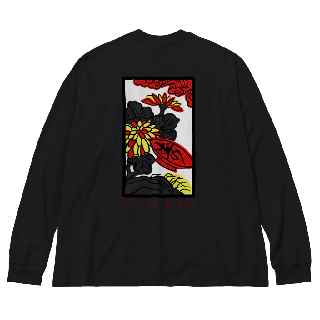 MarushoのJunkie 花札ロンTee Big Long Sleeve T-Shirt