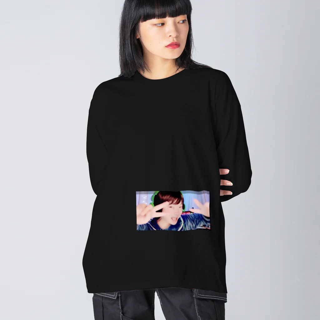 たざ美ちゃんずのたざ美ダブルピース Big Long Sleeve T-Shirt