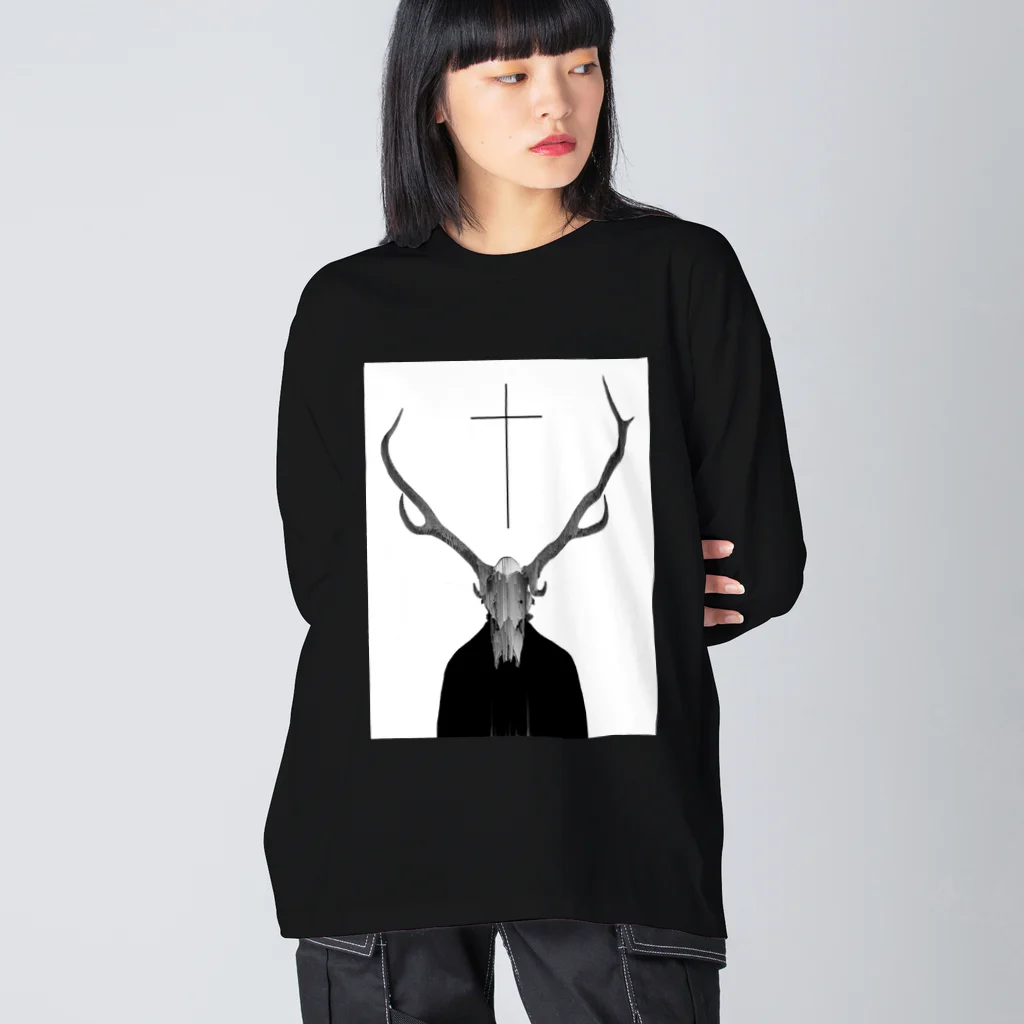 penoitrodのBone&Cross ビッグシルエットロングスリーブTシャツ