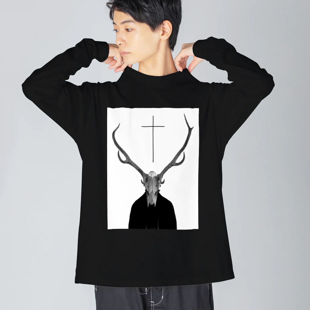 penoitrodのBone&Cross ビッグシルエットロングスリーブTシャツ