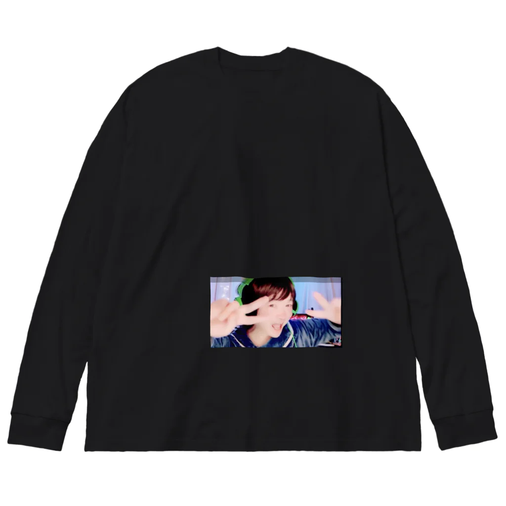 たざ美ちゃんずのたざ美ダブルピース Big Long Sleeve T-Shirt