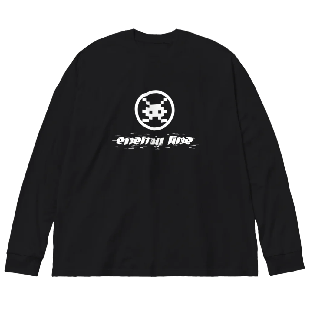 ENEMYLINEstoreの【SUZURI限定】ENEMY LINE ゲーミングロゴ ビッグシルエットロングスリーブTシャツ