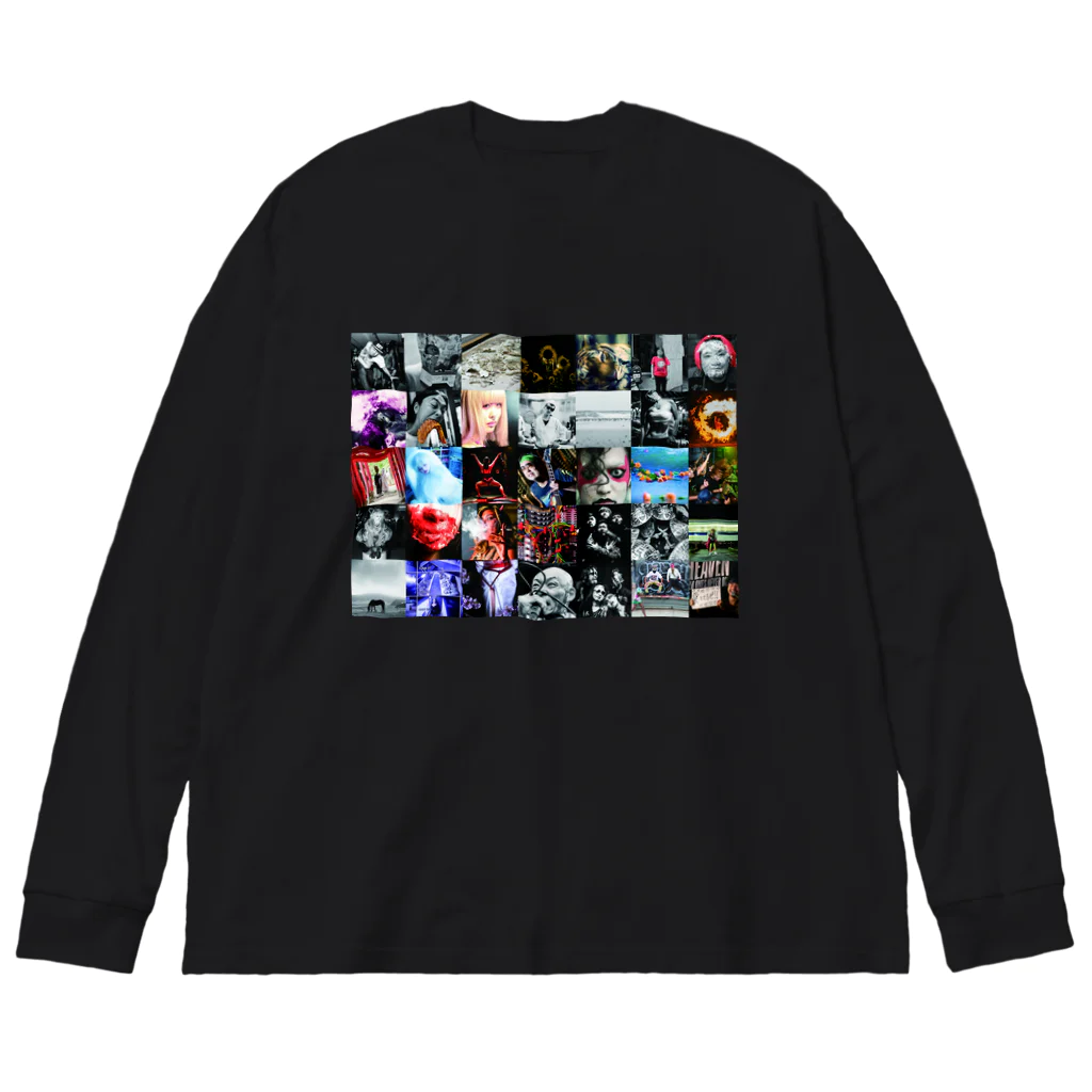 何をみても何かを思い出すのCOLLAGE-01 ビッグシルエットロングスリーブTシャツ