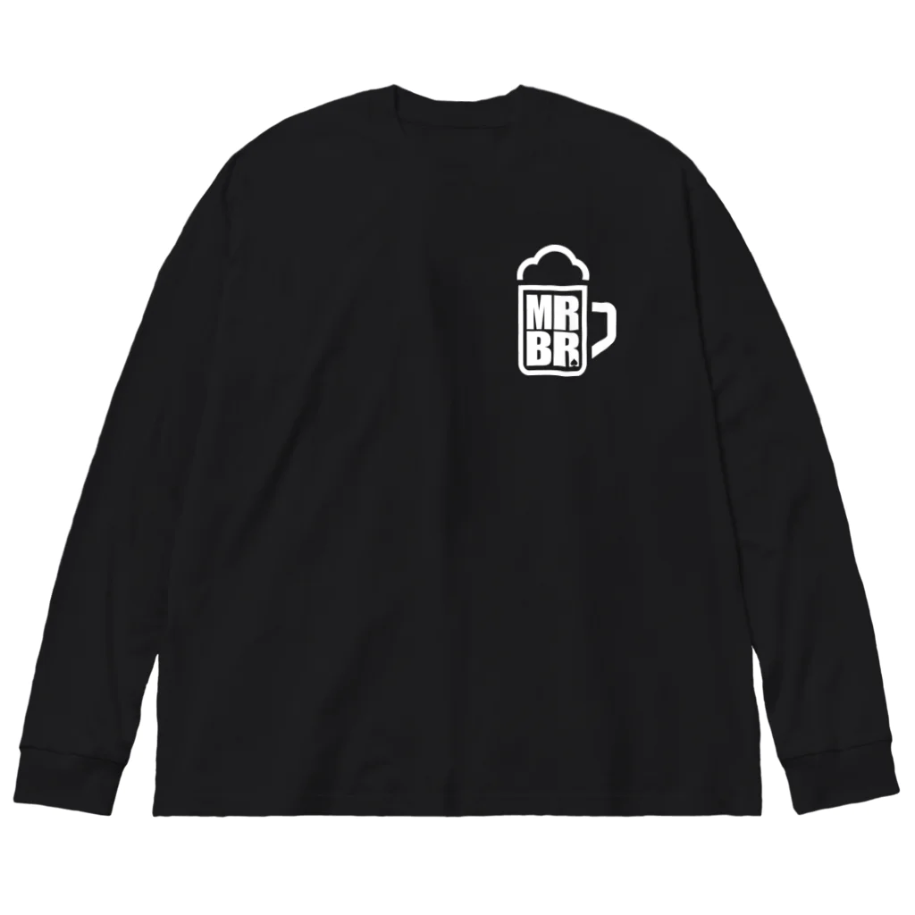 スペィドのおみせsuzuri支店のビアモット！ (black body) ビッグシルエットロングスリーブTシャツ