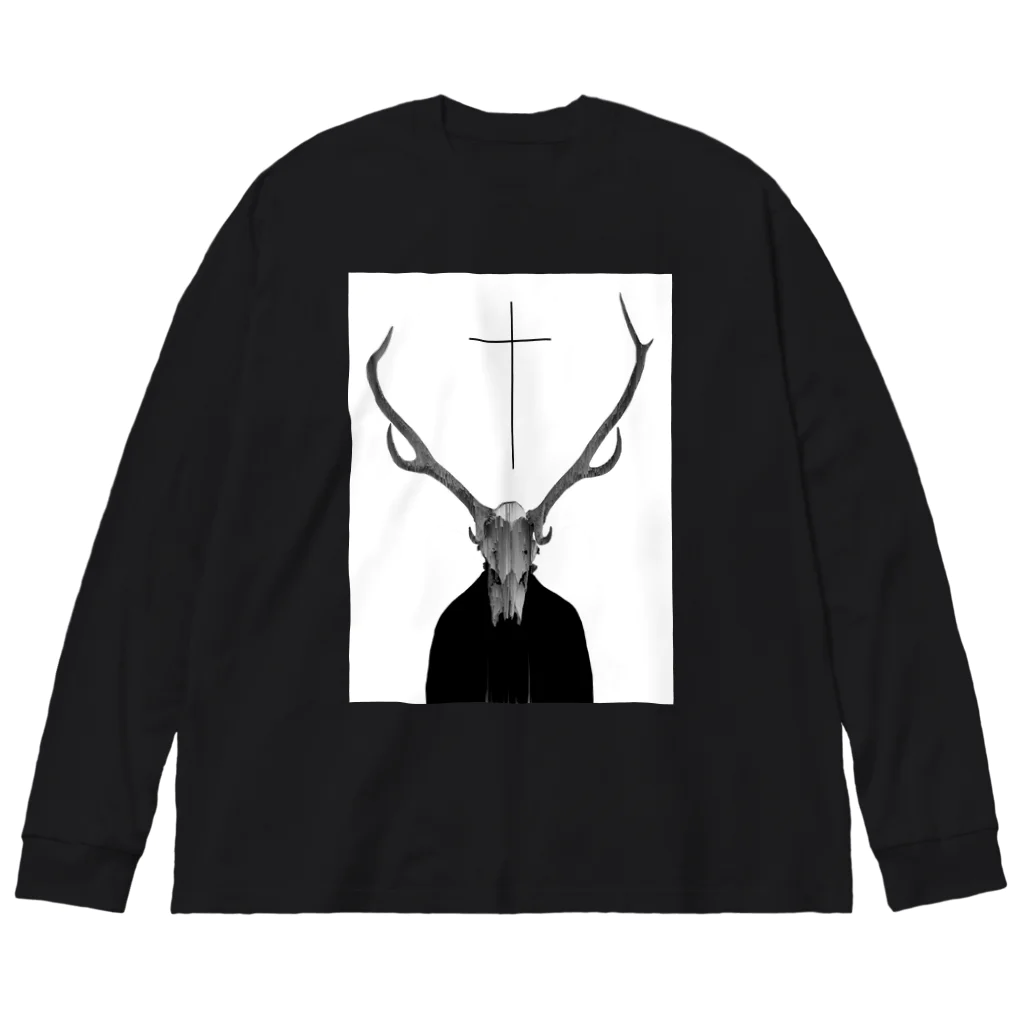 penoitrodのBone&Cross ビッグシルエットロングスリーブTシャツ