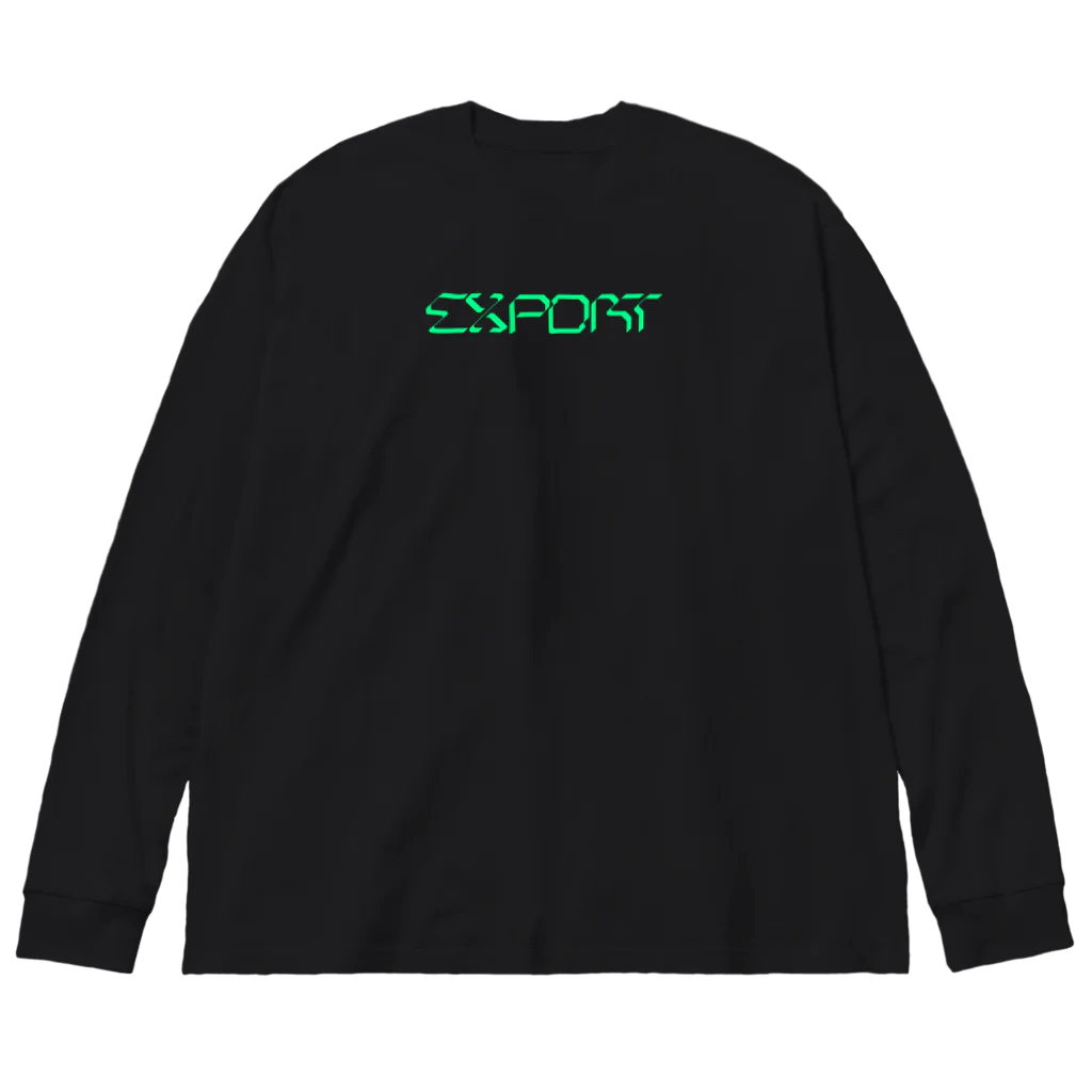 YuukingStoreのEXPORT 背面プリント Big Long Sleeve T-Shirt