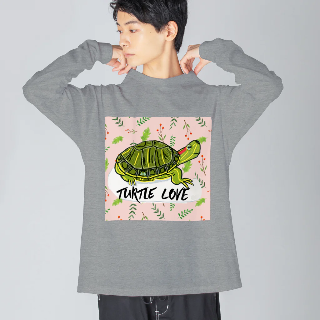 316(MIHIRO)のアカミミちゃん① カラフル Big Long Sleeve T-Shirt