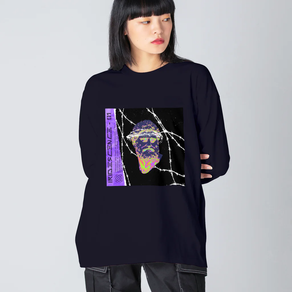 YuukingStoreのIRIDESCENCE Big Long Sleeve T-Shirt