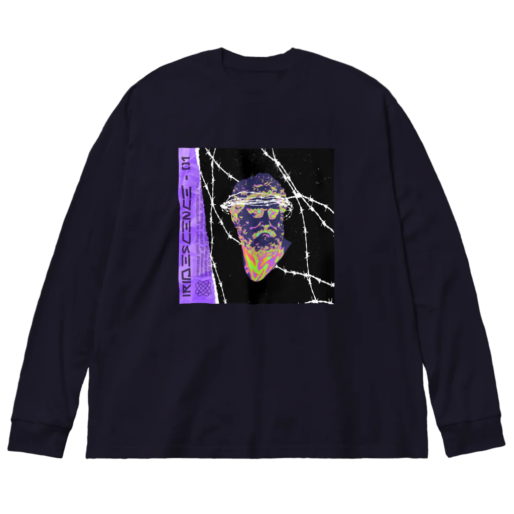 YuukingStoreのIRIDESCENCE Big Long Sleeve T-Shirt