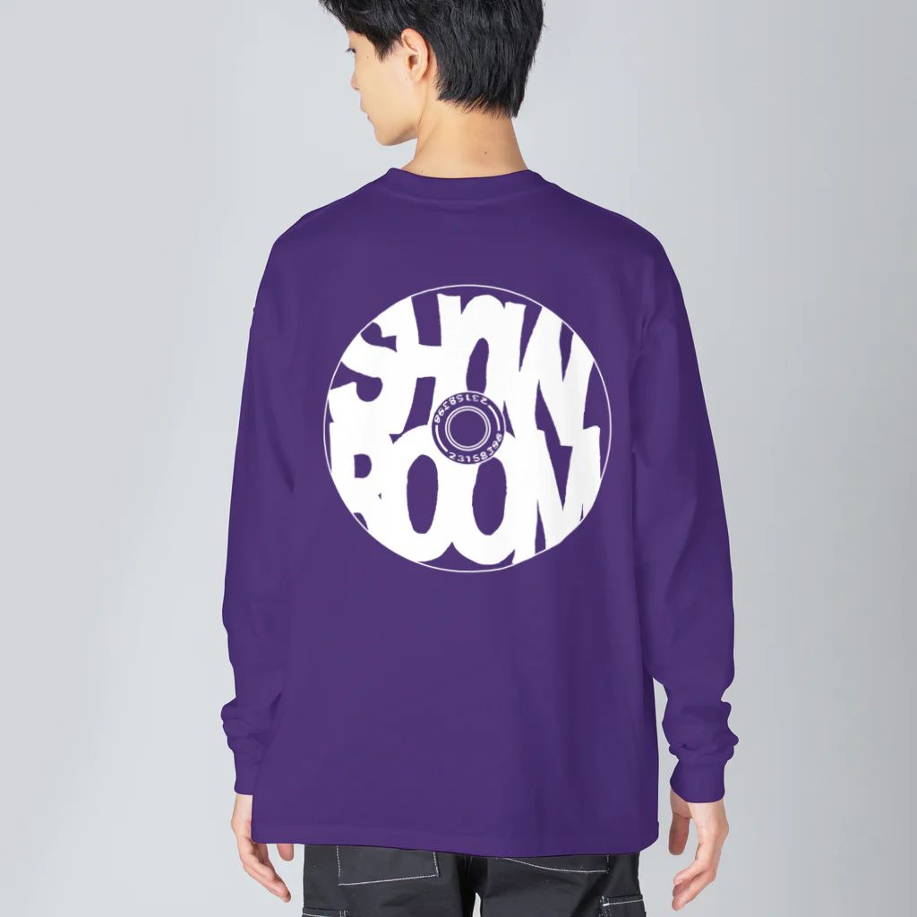 FMK-OのSHOWROOM DISC LOGO "WH" ビッグシルエットロングスリーブTシャツ