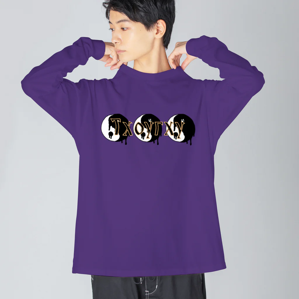 𝔛4𝔄𝔛の【X 思想 X】 Big Long Sleeve T-Shirt