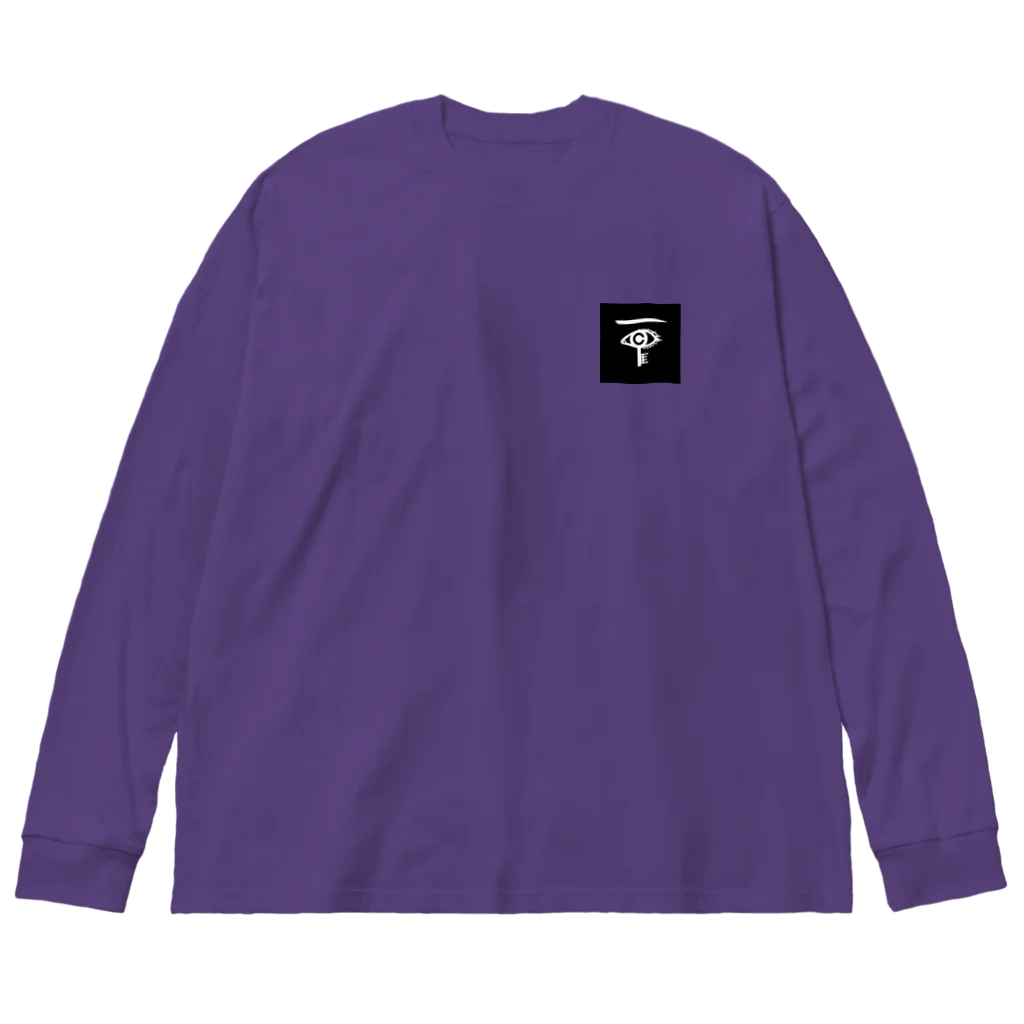 こちこの部屋のこちこの部屋ロゴ（黒） Big Long Sleeve T-Shirt