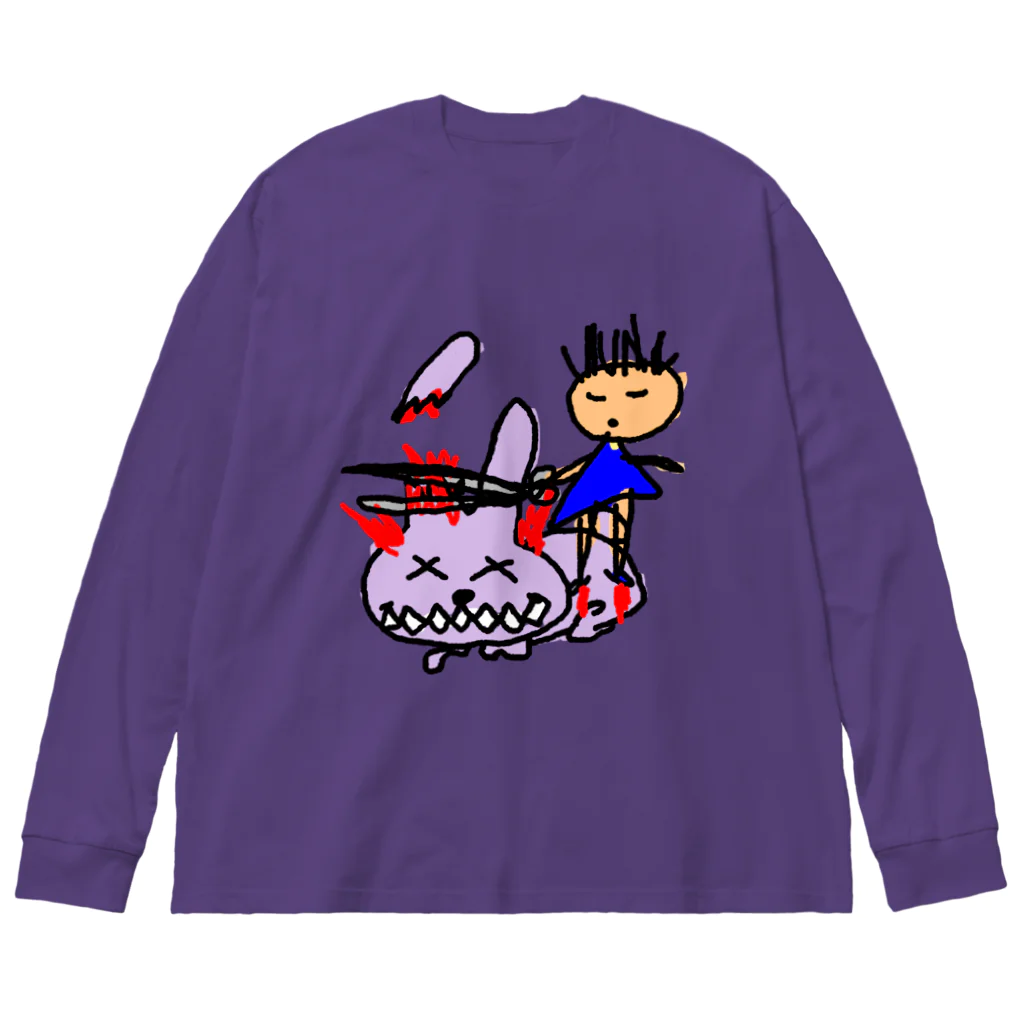 Ａ’ｚｗｏｒｋＳのらくがきRPG モンスター討伐 Big Long Sleeve T-Shirt