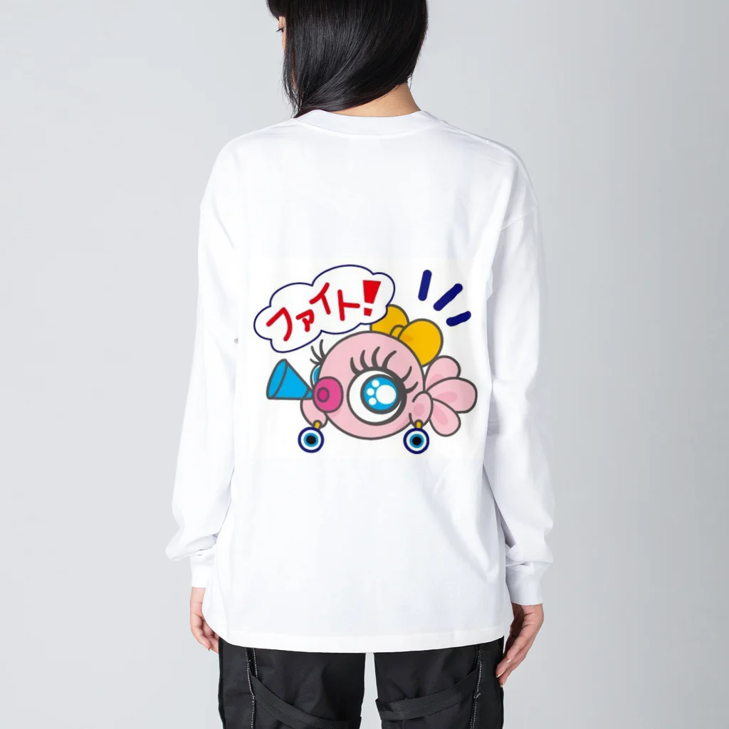 ぼんちゃんかんぱにぃのチアリングぼんちゃん”ありがとう”Tシャツ ビッグシルエットロングスリーブTシャツ