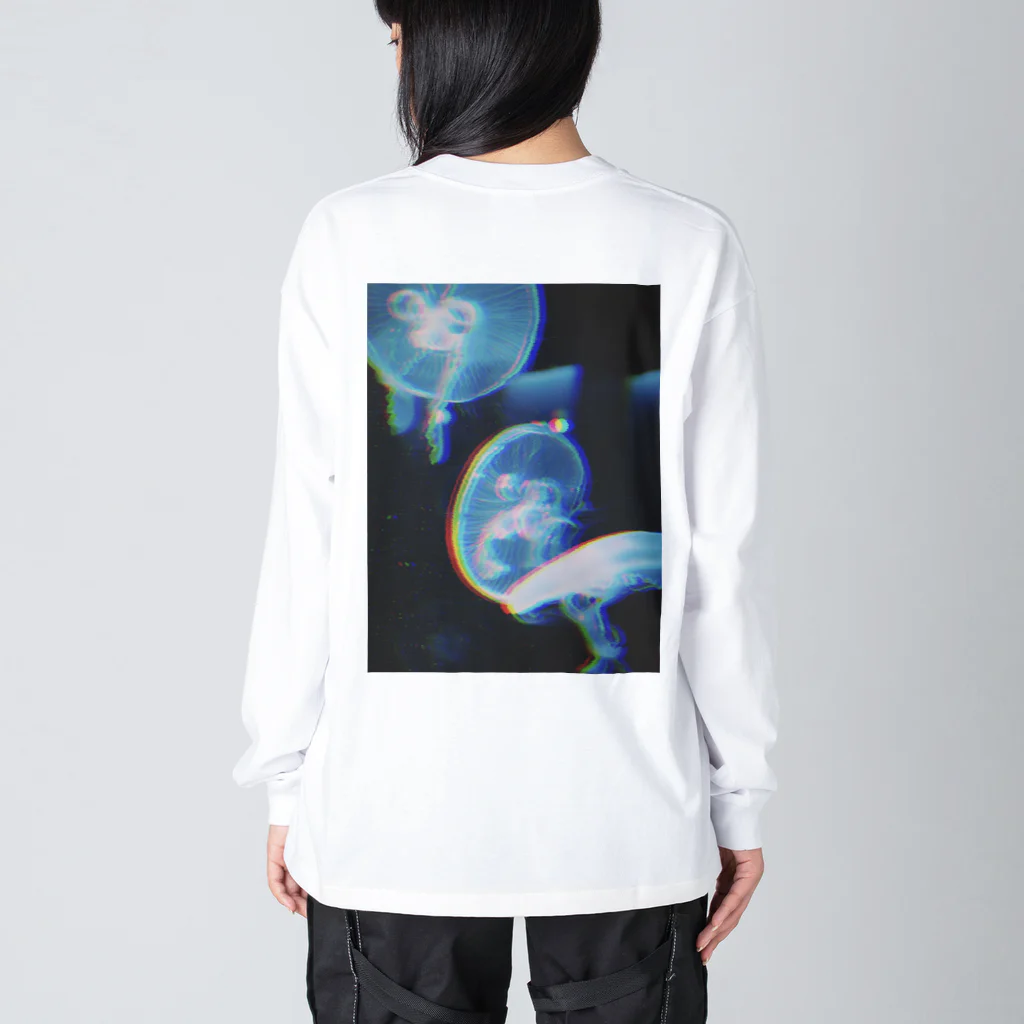 ばやし/8845の8845-jellyfish ビッグシルエットロングスリーブTシャツ