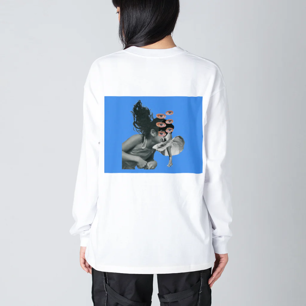 空現空現の目が合っている Big Long Sleeve T-Shirt