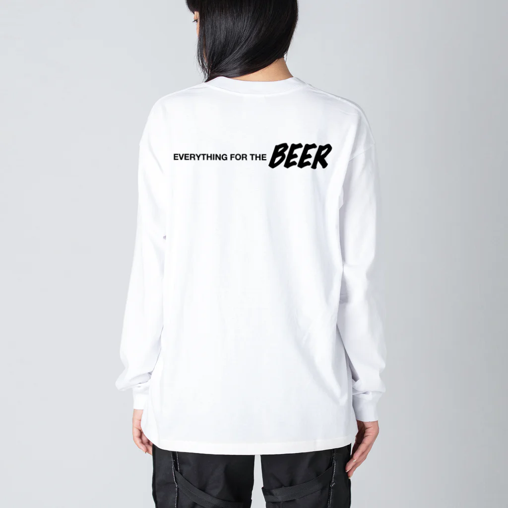 Everything for the BEERのMan with Beer Can Big Long Sleeve T-Shirt