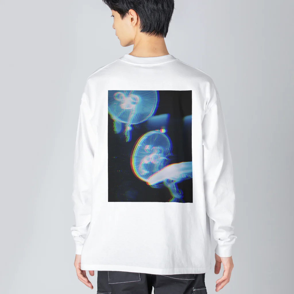 ばやし/8845の8845-jellyfish Big Long Sleeve T-Shirt