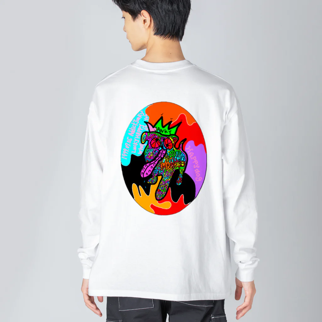 Happydogの中毒犬 Big Long Sleeve T-Shirt