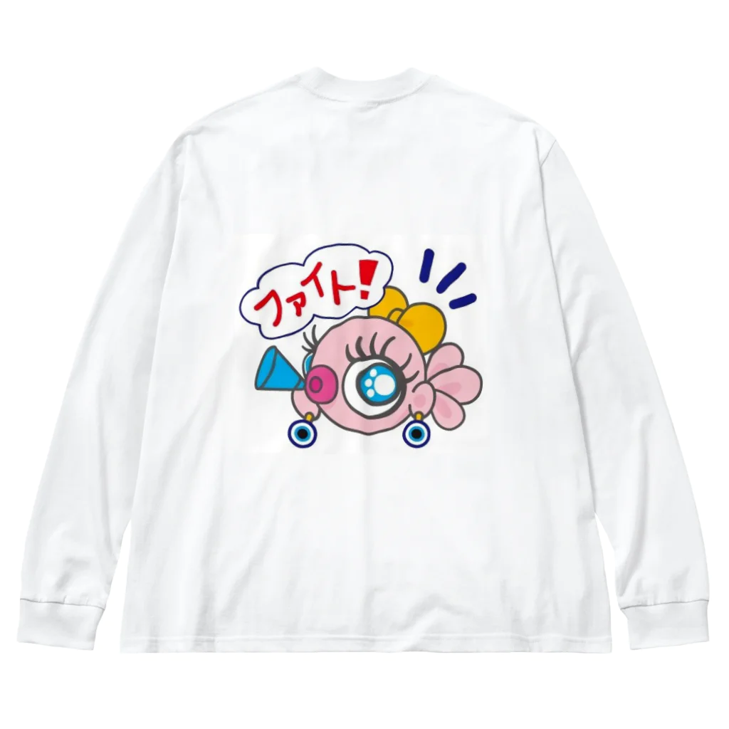 ぼんちゃんかんぱにぃのチアリングぼんちゃん”ありがとう”Tシャツ ビッグシルエットロングスリーブTシャツ