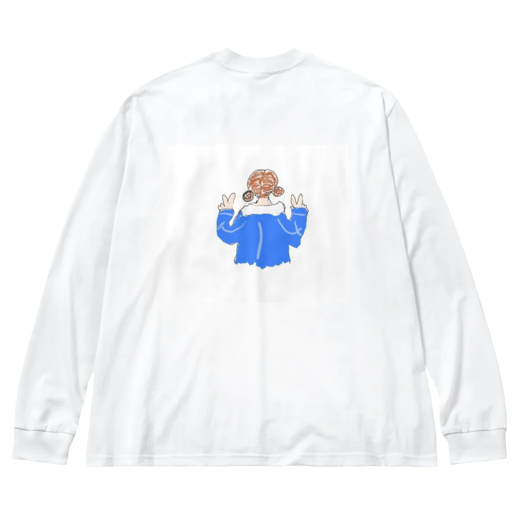 Smile Soraの後ろ姿　GIRL Big Long Sleeve T-Shirt