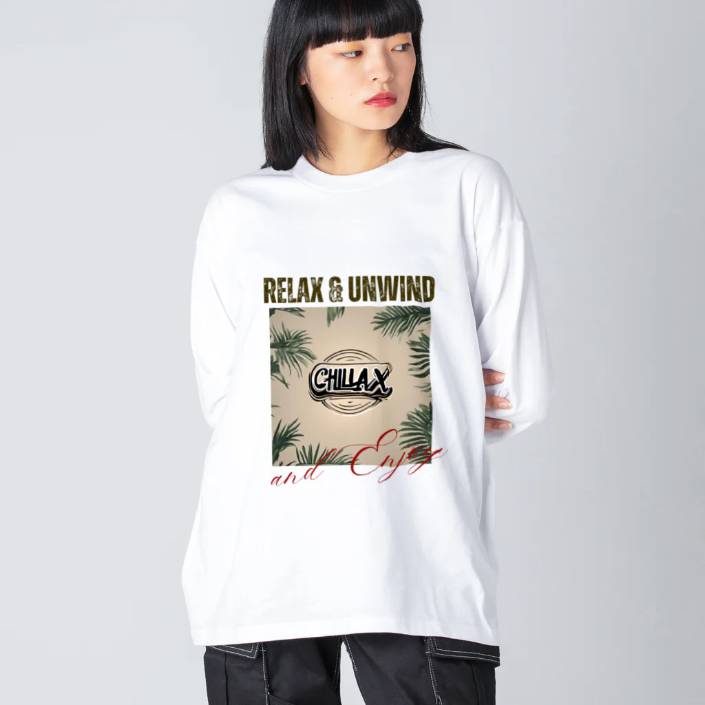 si-moのゆっくりまったりリラックス　Chillax!シリーズ Big Long Sleeve T-Shirt