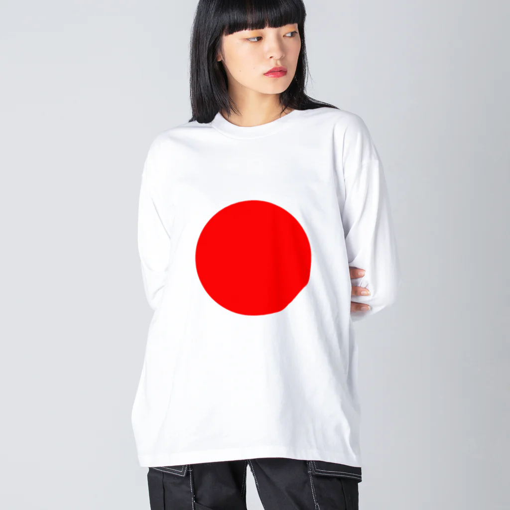 へんてこねこ雑貨の日の丸ロンTee Big Long Sleeve T-Shirt