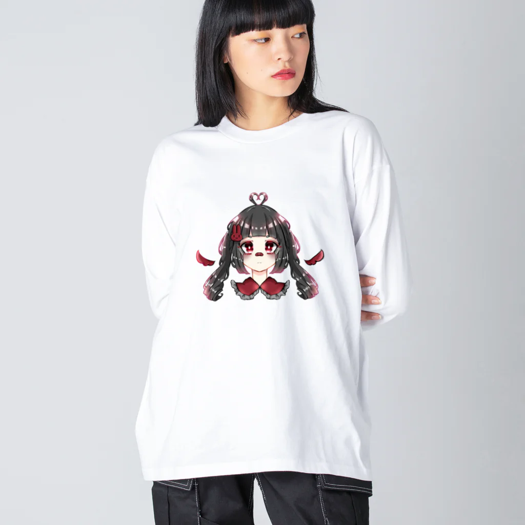 理の#地雷 #うさぎ #天使 Big Long Sleeve T-Shirt