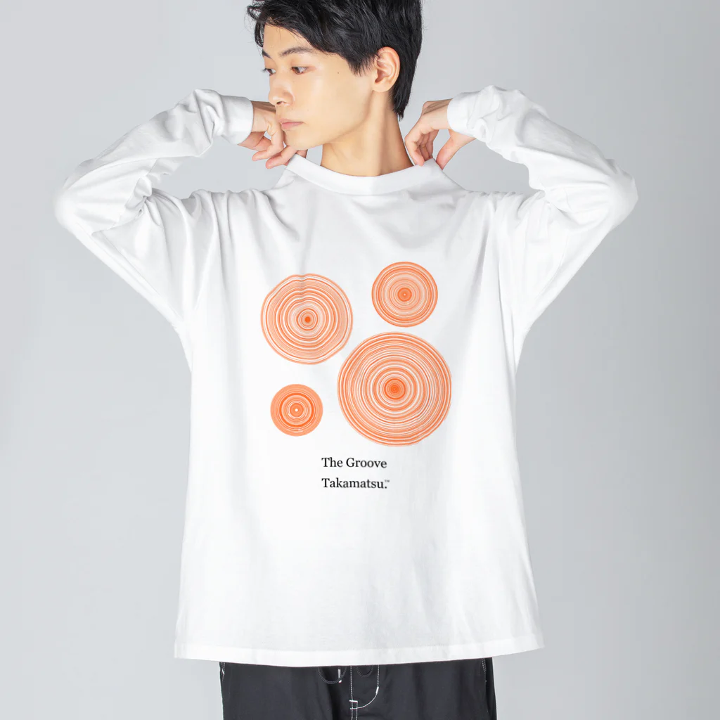 the groove takamatsu.のtype1:groove orange ビッグシルエットロングスリーブTシャツ