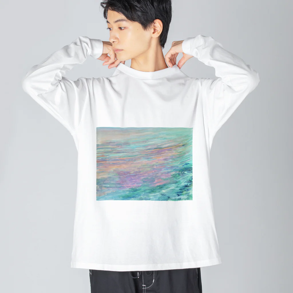 yuriko tajimaの水面のスケッチ ビッグシルエットロングスリーブTシャツ