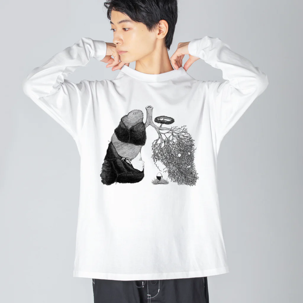 菩化鳥/ヴォケドリの「呼吸と巣」 Big Long Sleeve T-Shirt