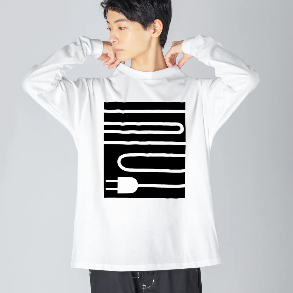 日々碌ストアの充電 Big Long Sleeve T-Shirt