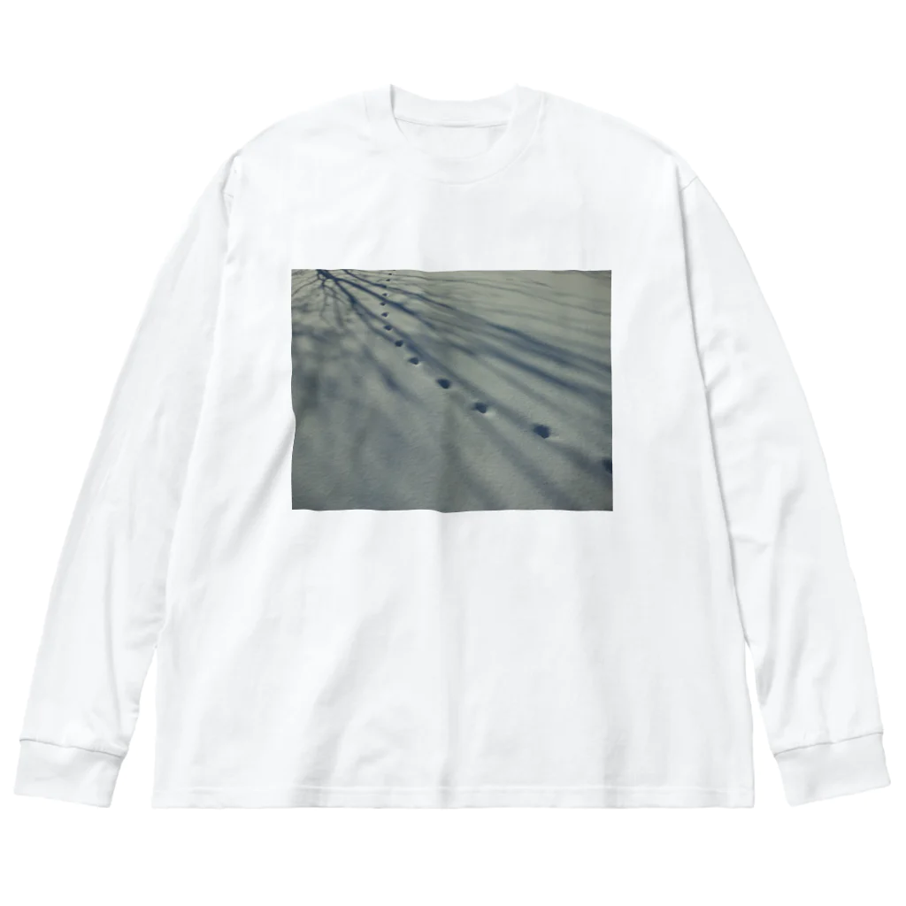 空屋　sorayakusakaの201612171227001　狐の足跡 Big Long Sleeve T-Shirt