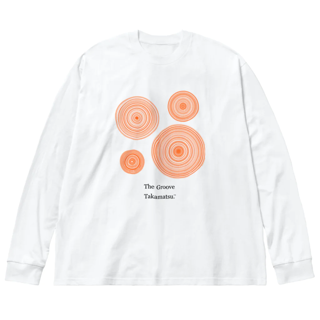 the groove takamatsu.のtype1:groove orange ビッグシルエットロングスリーブTシャツ