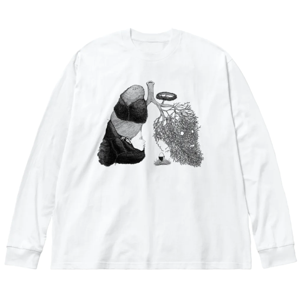 菩化鳥/ヴォケドリの「呼吸と巣」 Big Long Sleeve T-Shirt