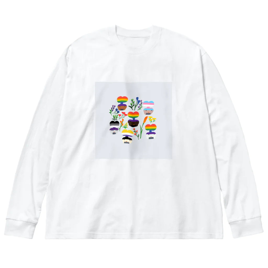 お土産屋ミミカキのクィアたちと植物と生活 Big Long Sleeve T-Shirt