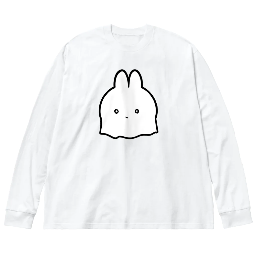 をりはら(人間)のおばけうさぎ ビッグシルエットロングスリーブTシャツ