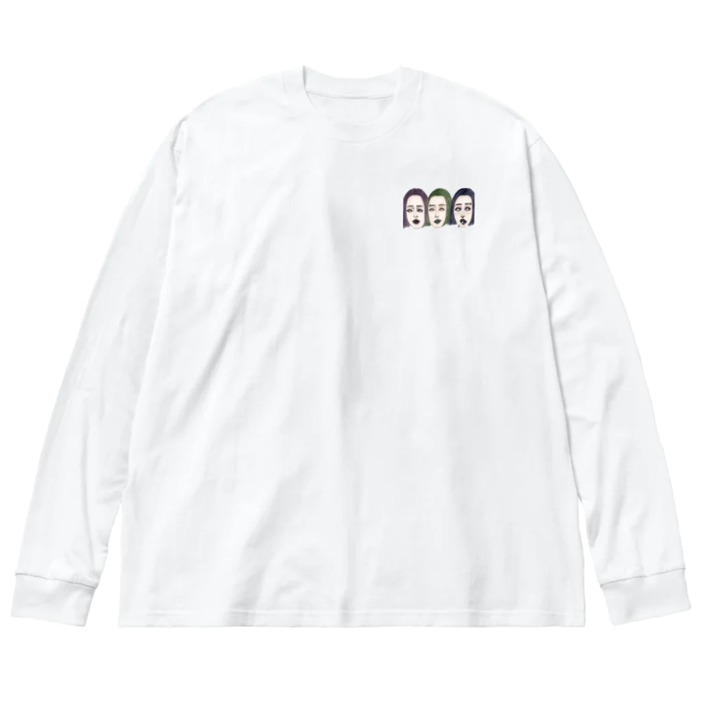 Ａ　ｍａ　Ｆａｃｏｎ〘S〙のラリ三姉妹 Big Long Sleeve T-Shirt