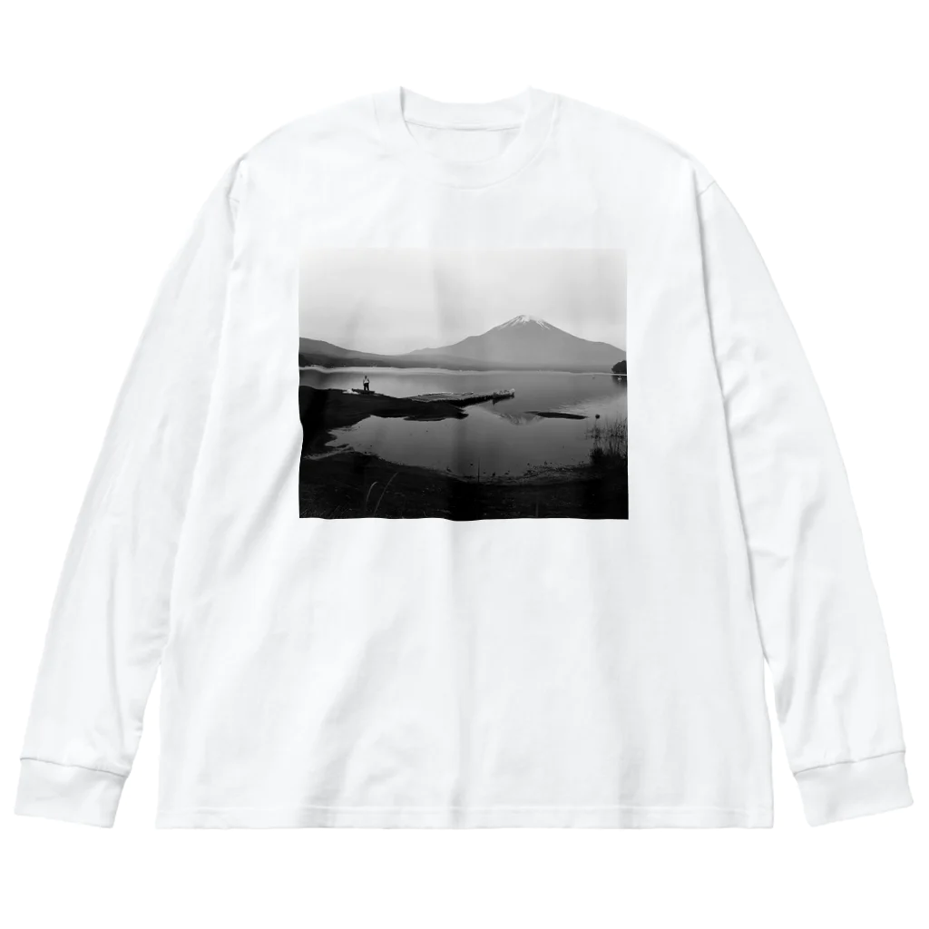 本山周平+GRAF Publishersの富士山とおじさん Big Long Sleeve T-Shirt