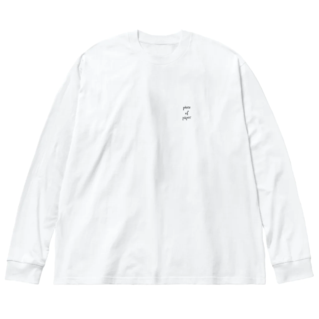 piece of paper skateboardingのpiece of paper skateboarding Big Long Sleeve T-Shirt