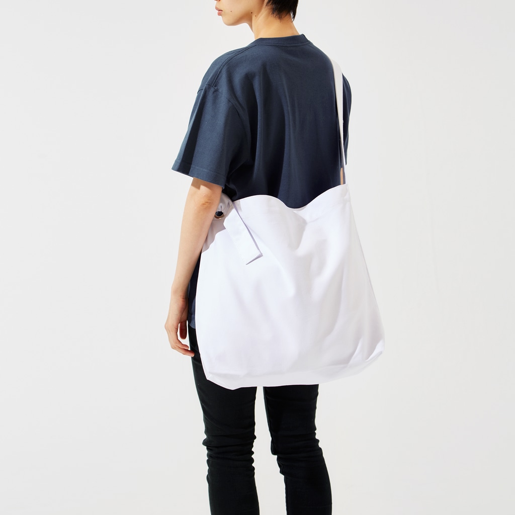 “すずめのおみせ” SUZURI店のだいきち（サマホリ）EndlessSummer Big Shoulder Bag :model wear (woman)