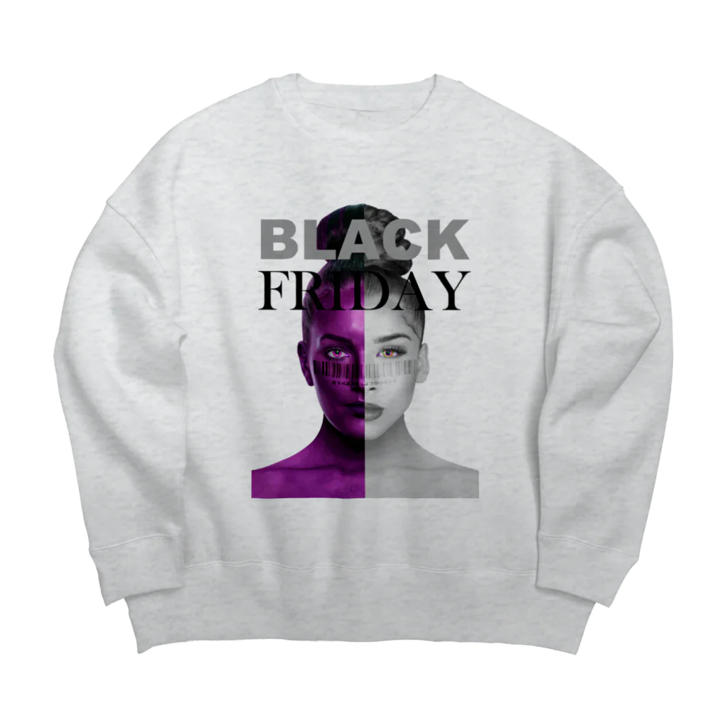 VRIGVTVSHI のBLACK FRIDAY FLYER (ASH) Big Crew Neck Sweatshirt