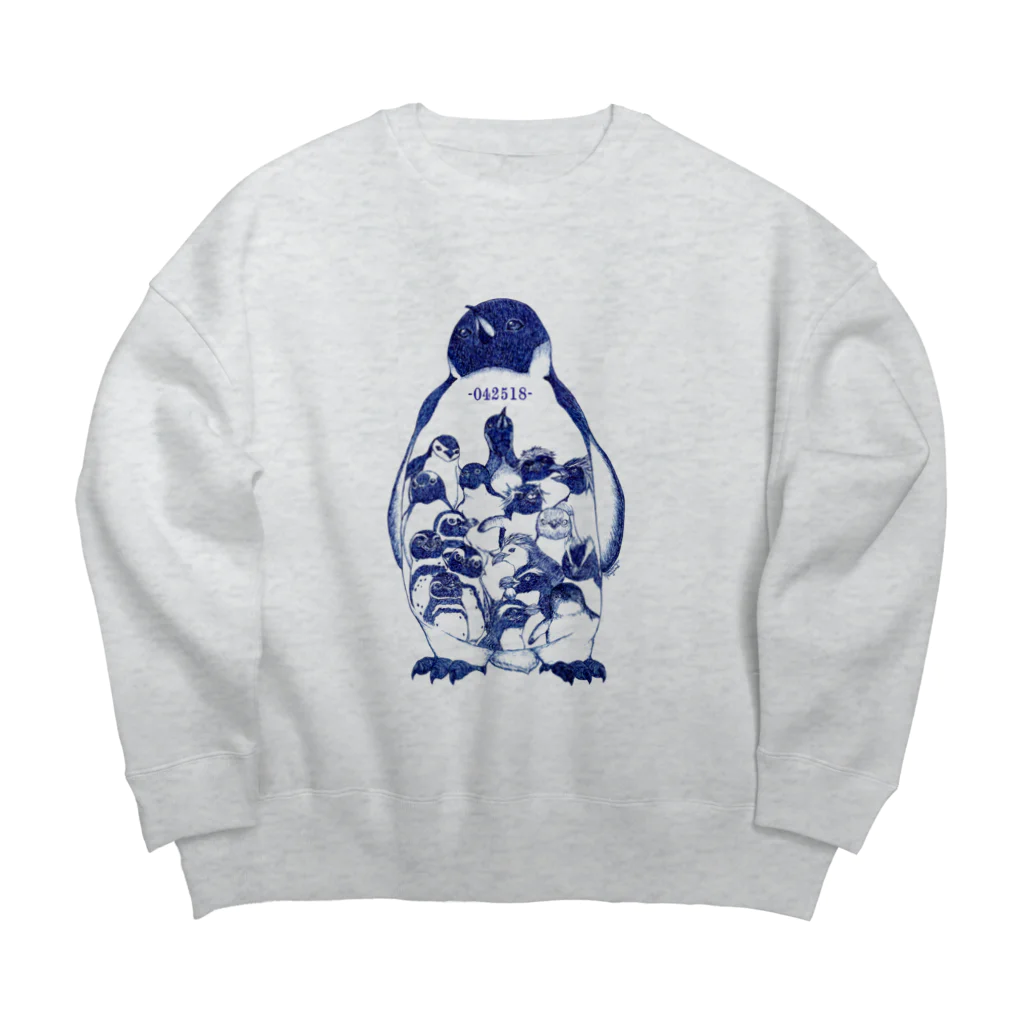 ヤママユ(ヤママユ・ペンギイナ)の-042518-World Penguins Day Big Crew Neck Sweatshirt