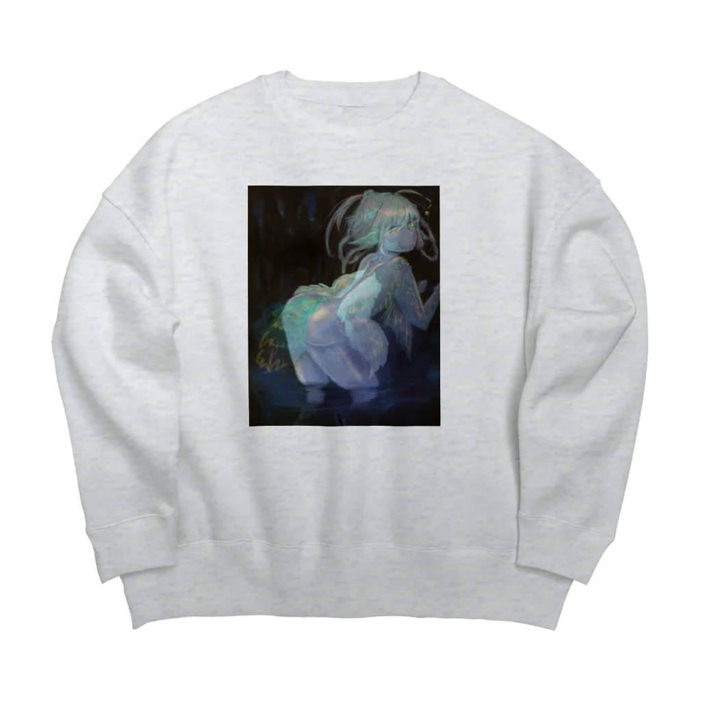 縫羽の秘密結社ギャラリーの鍾乳洞の妖精 Big Crew Neck Sweatshirt