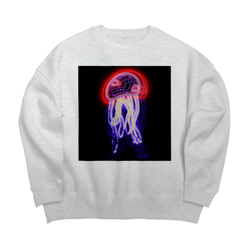 mmmzKのjellyfish_ネオン Big Crew Neck Sweatshirt