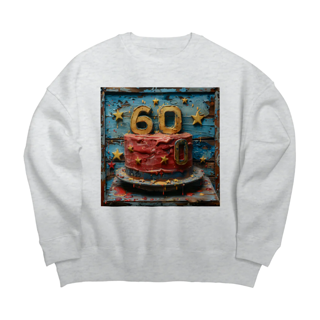 dakkyの還暦祝い「永遠のロック」3 Big Crew Neck Sweatshirt