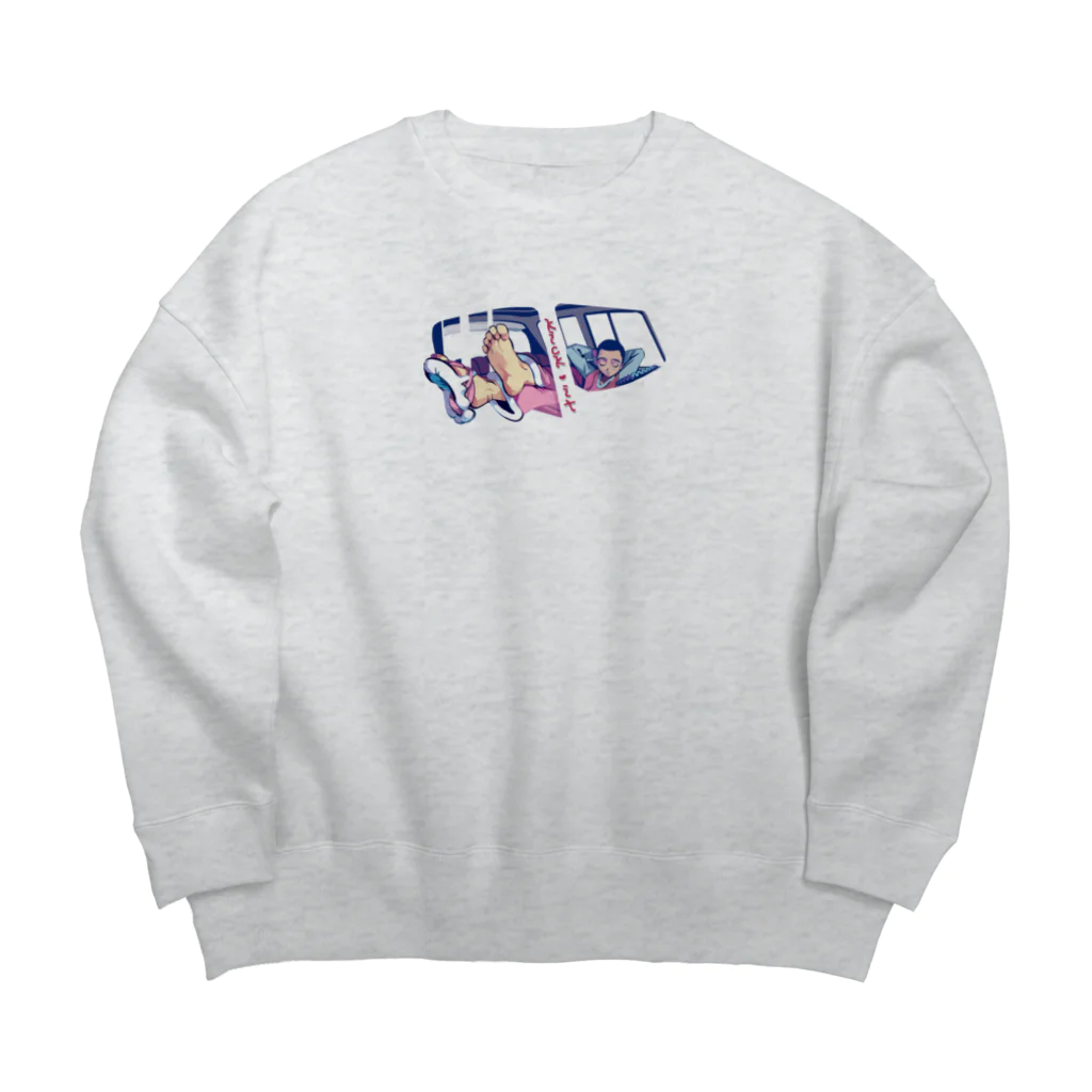 吉⃣村⃣のkick it Big Crew Neck Sweatshirt