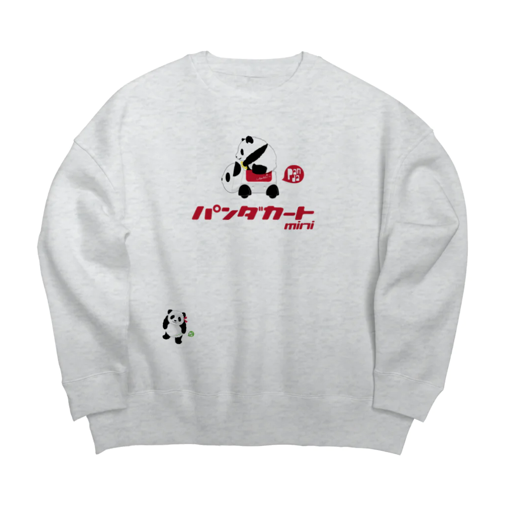 LittleLoroのGO GO! パンダカートmini カタカナロゴ Big Crew Neck Sweatshirt