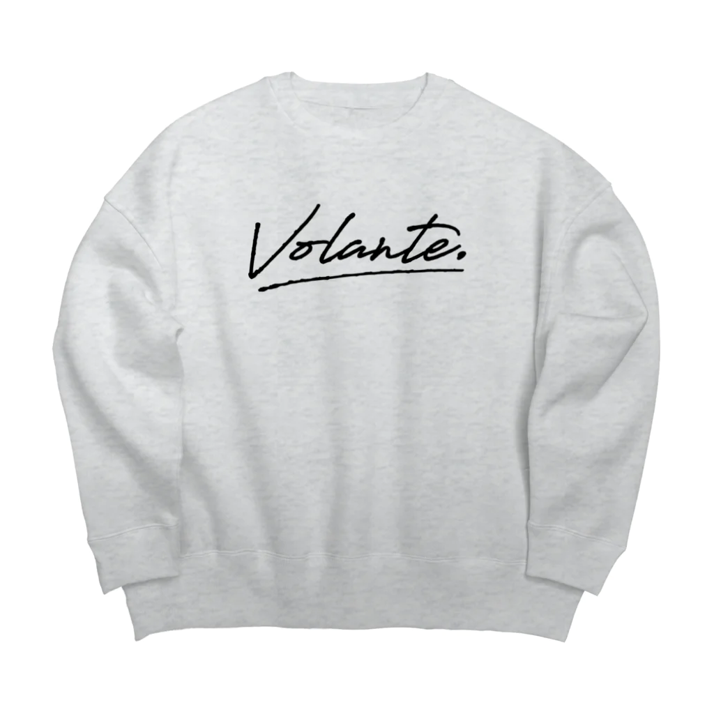 Volante., Inc.のボランチロゴ（ブラック） ビッグシルエットスウェット