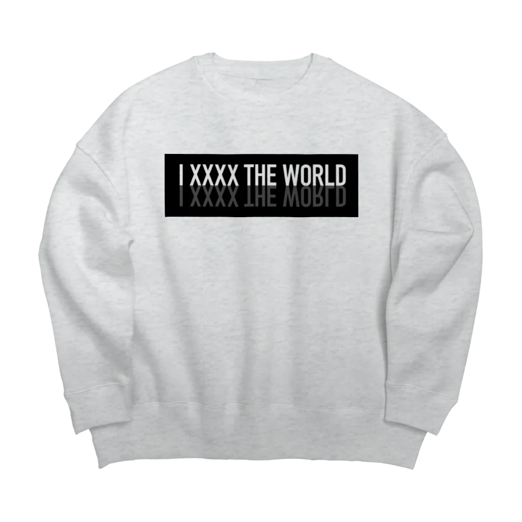 CranosのDIN_Condensed_I_XXXX_The_World Big Crew Neck Sweatshirt